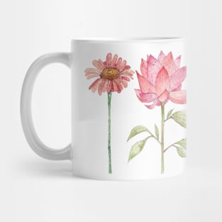 Pink flowers Mug